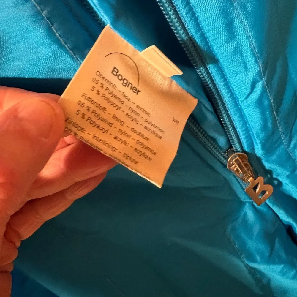 Bogner vintage white & blue rainbow 80s ski snowsuit - Picture 8 of 10